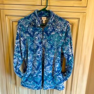 Soft and cuddly zip front dressy sweatshirt Chico